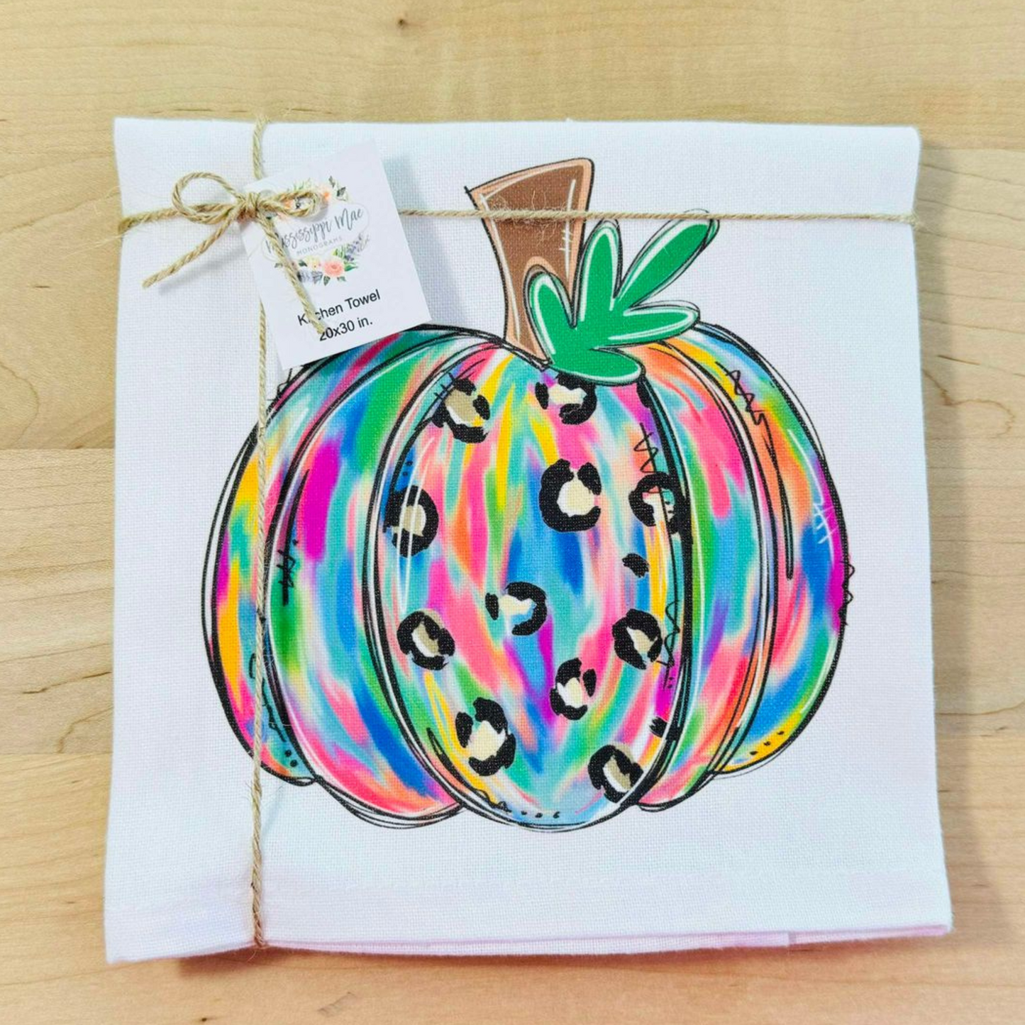 Funky Pumpkin Kitchen Towel