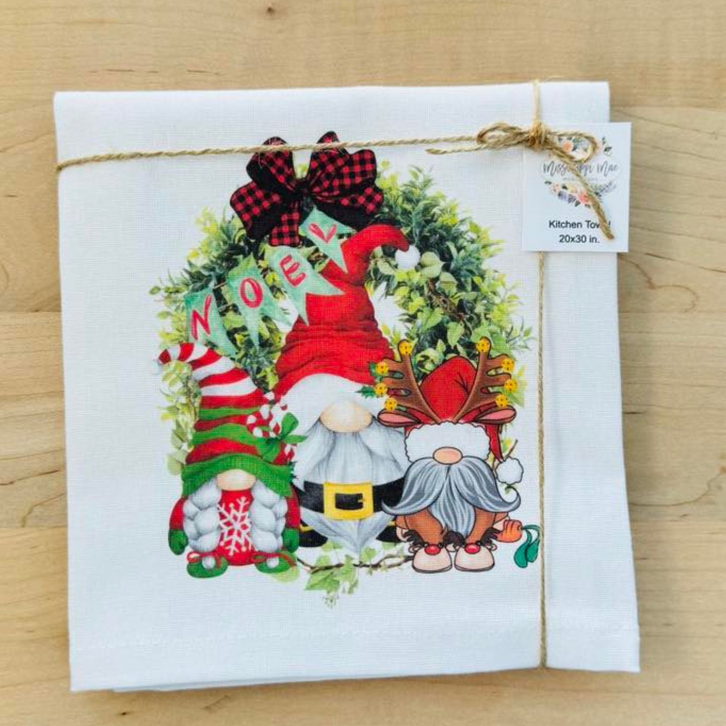 Christmas Gnome Kitchen Towel