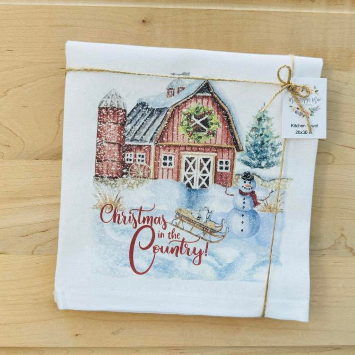 Country Christmas Towel