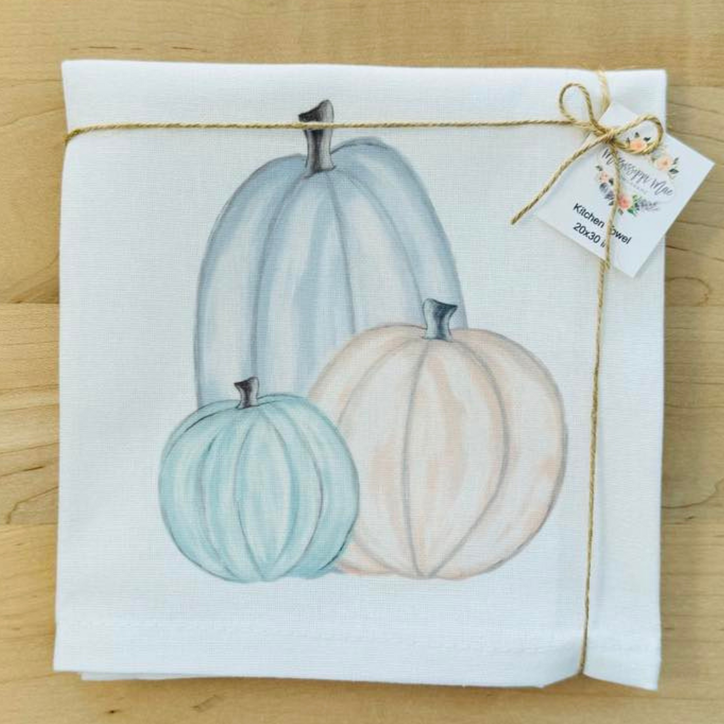 Pastel Pumpkin Kitchen Towel