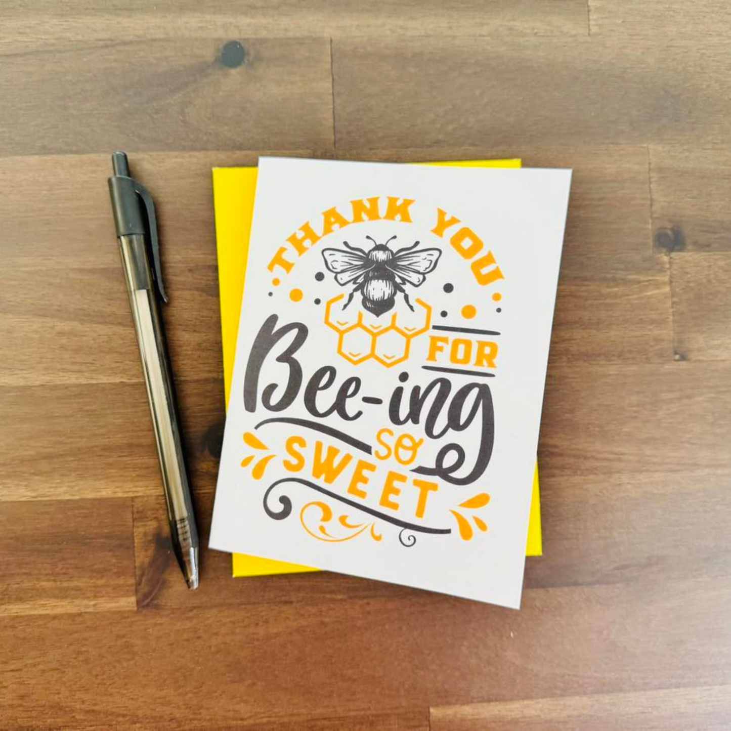 Bee Thank You Note Cards