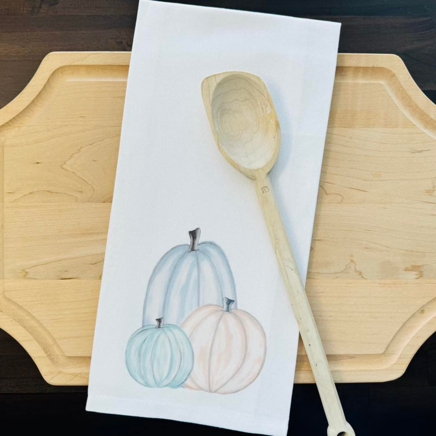 Pastel Pumpkin Kitchen Towel