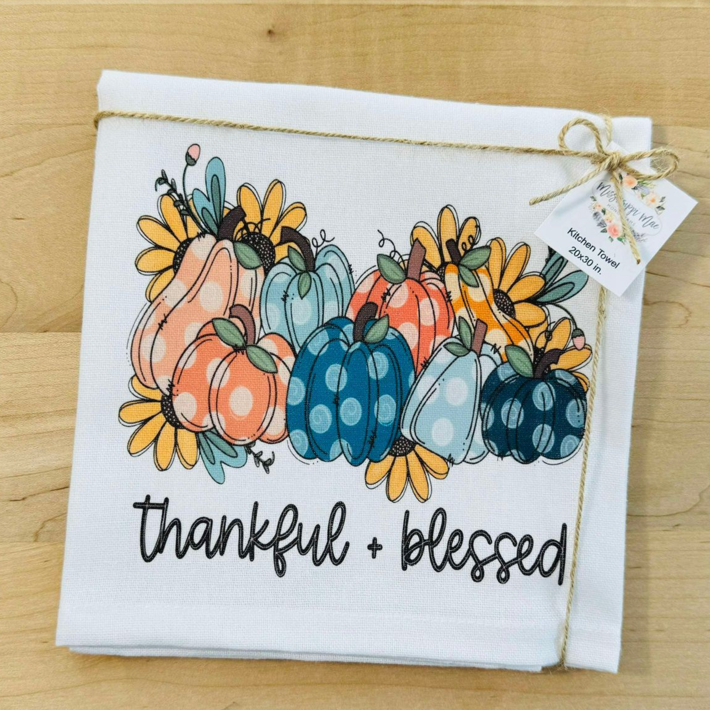 Thankful + Blessed Kitchen Towel