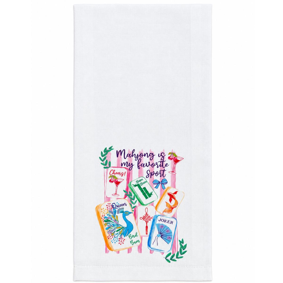 Mahjong Favorite Sport Kitchen Towel