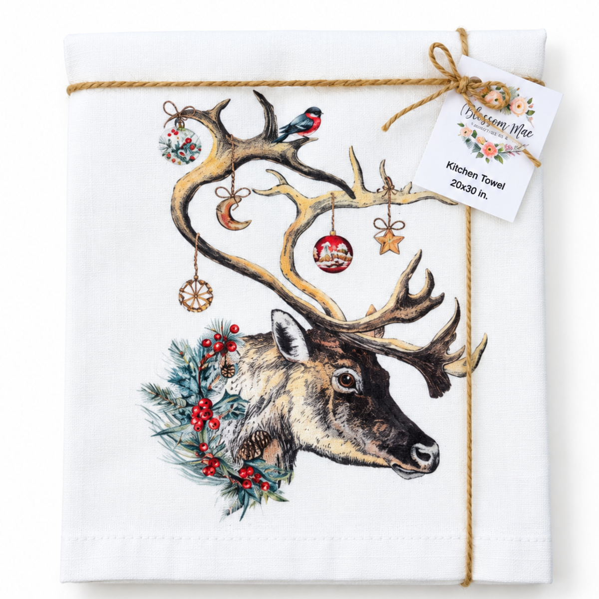 Christmas Deer Kitchen Towel