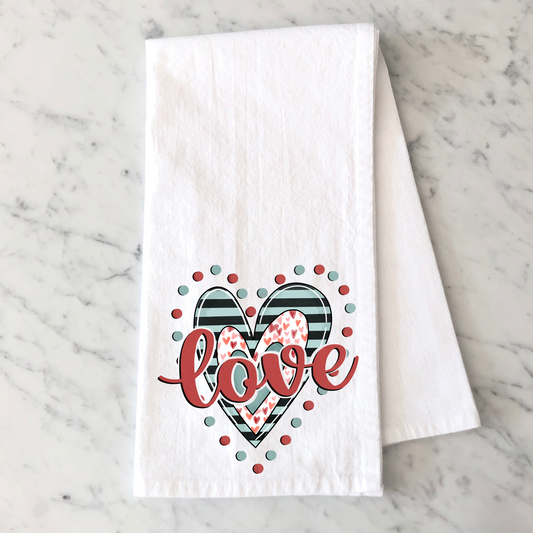 Love Dots Kitchen Towel