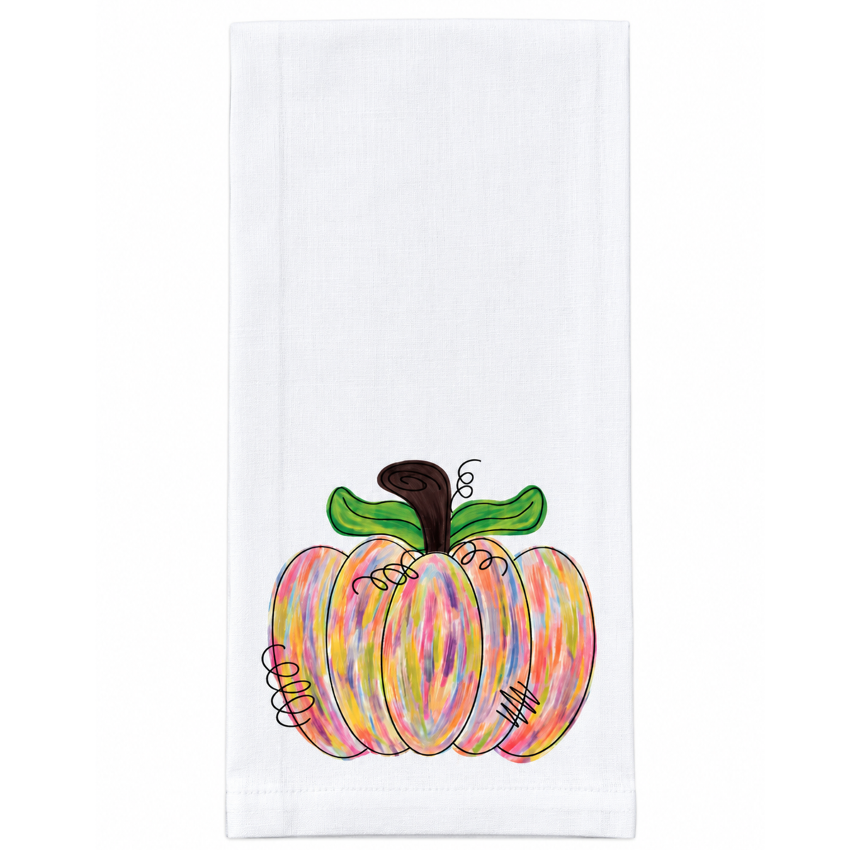 Multi Colored Pumpkin Kitchen Towel