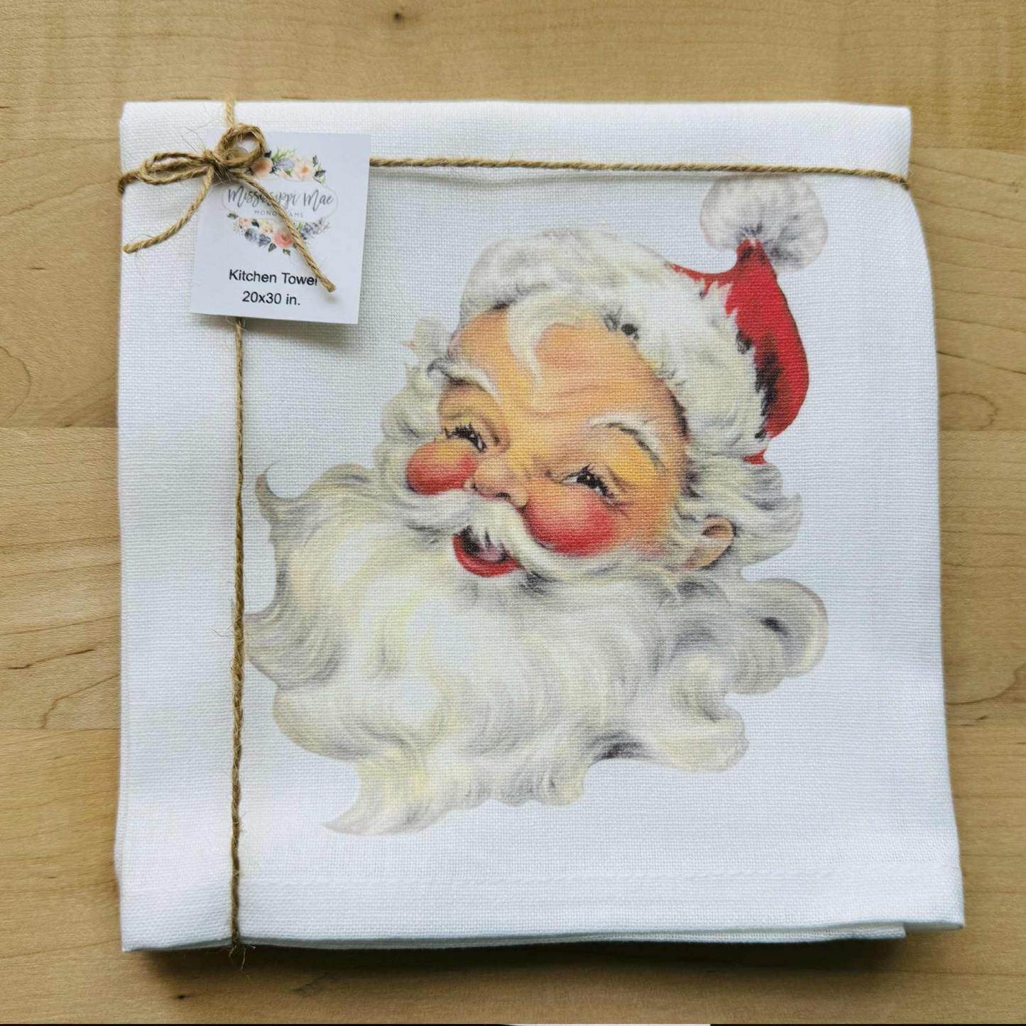 Vintage Santa Kitchen Towel