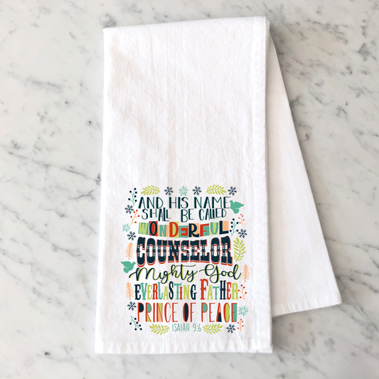 His Name Kitchen Towel