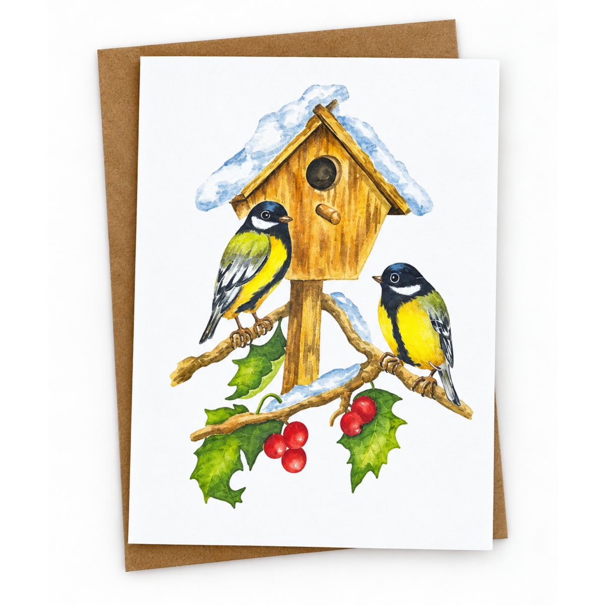 Snow Birds Note Card (Set of 12)