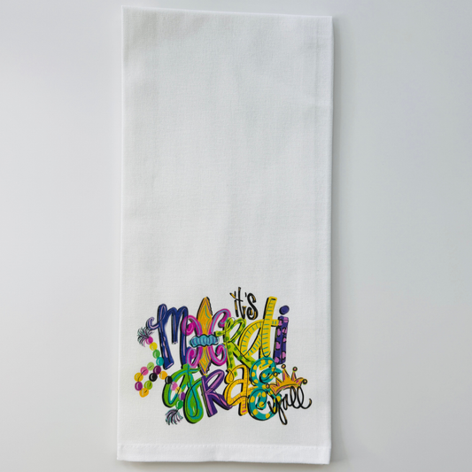 Mardi Gras Y'all Towel