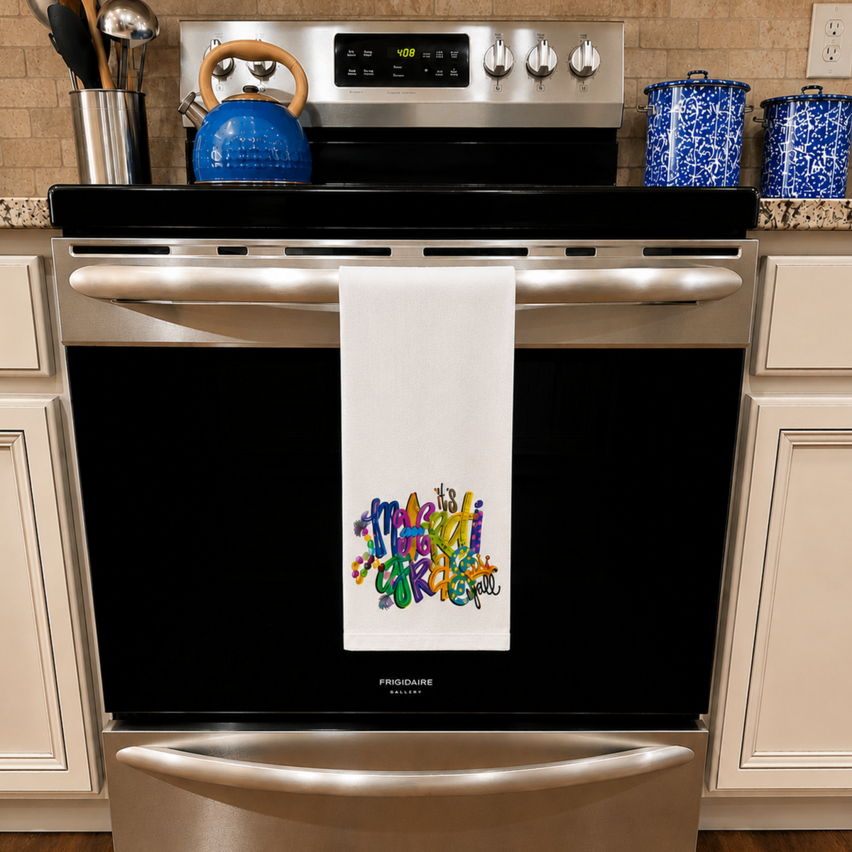 Mardi Gras Y'all Towel