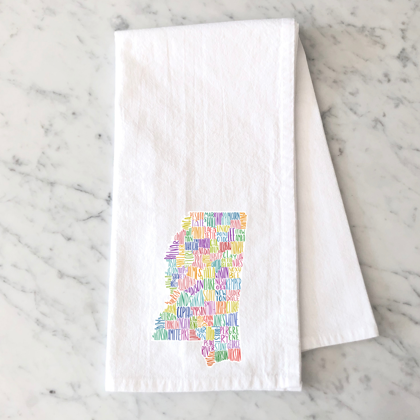 State Counties Kitchen Towel
