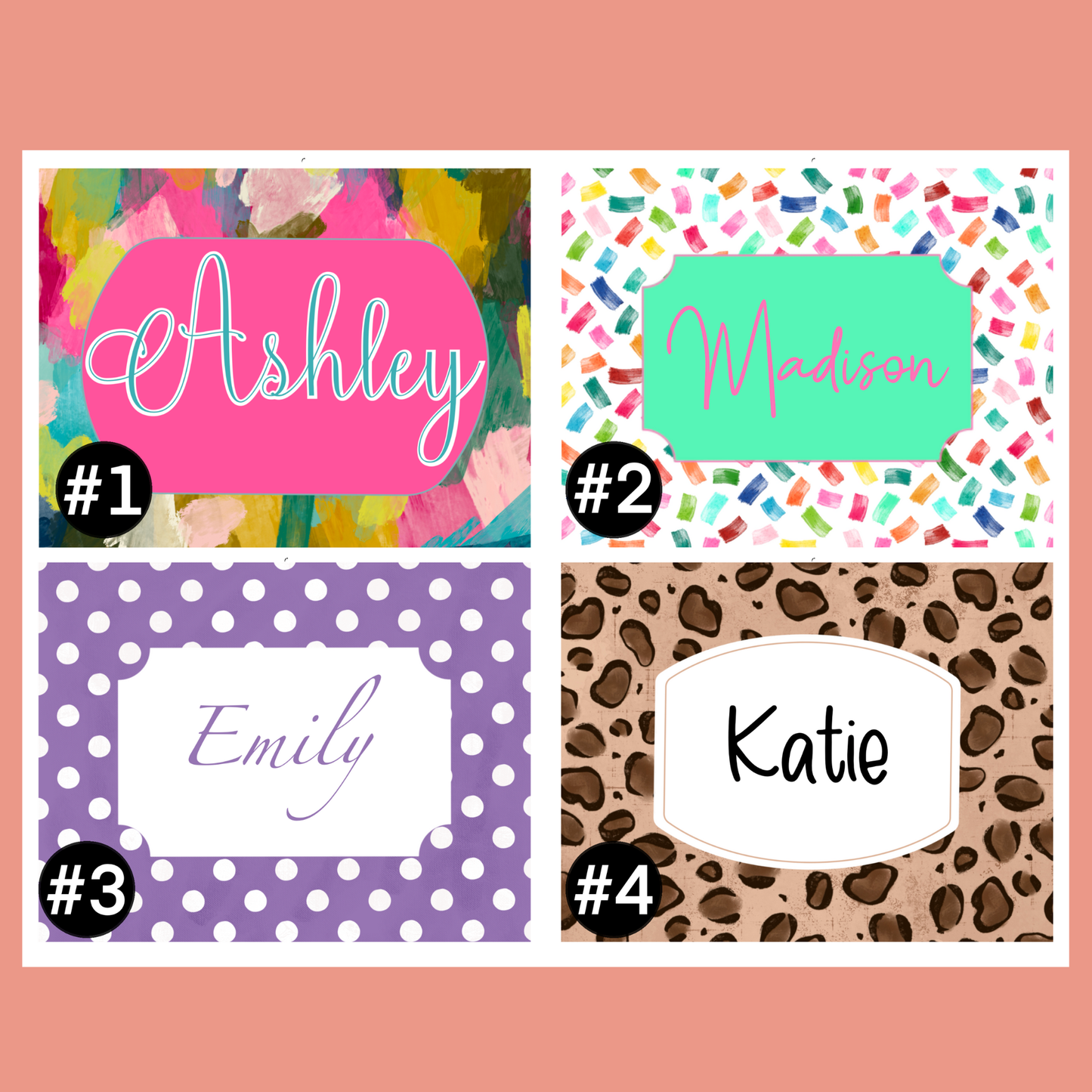 Personalized Mahjong Card Insert | Custom Name | NMJL Large Size Fit