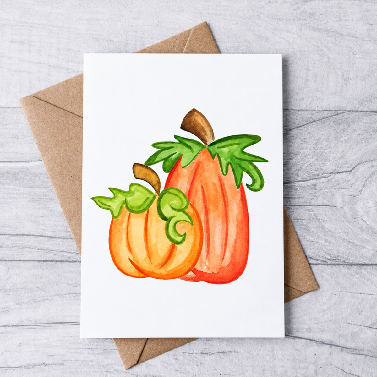 Pumpkin Duo Note Cards (Set of 12)