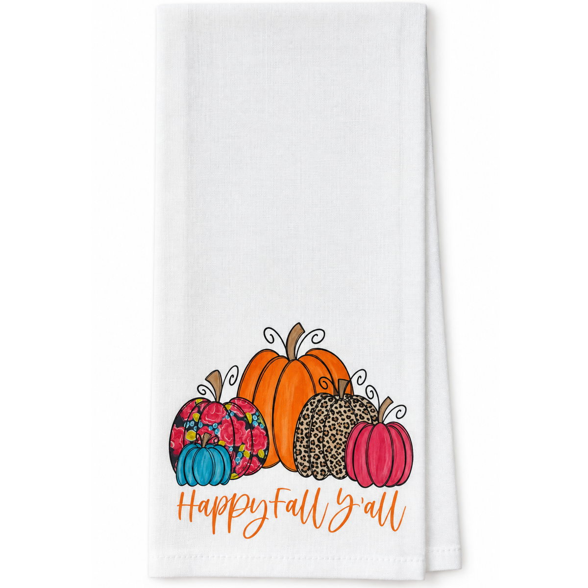 Happy Fall Y'all Kitchen Towel