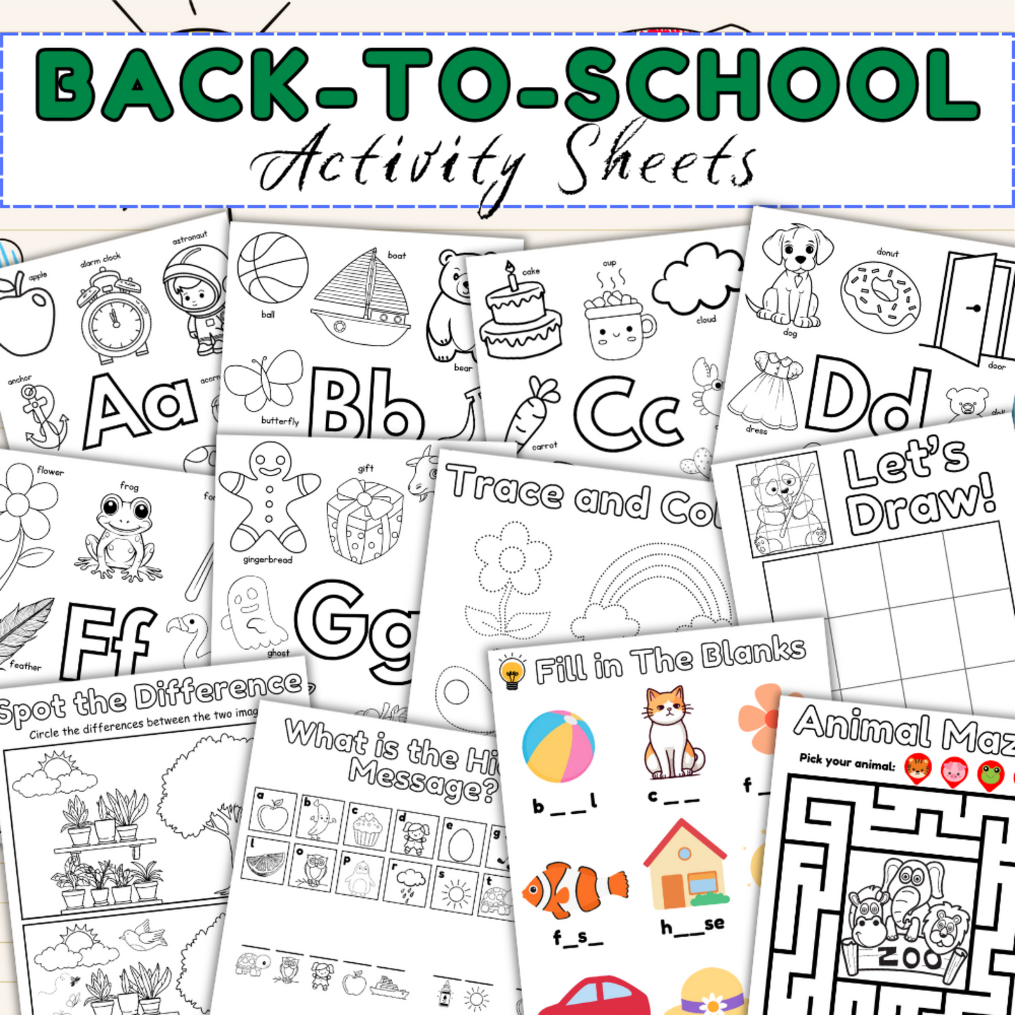 Activity Pages (Ages 4-7)
