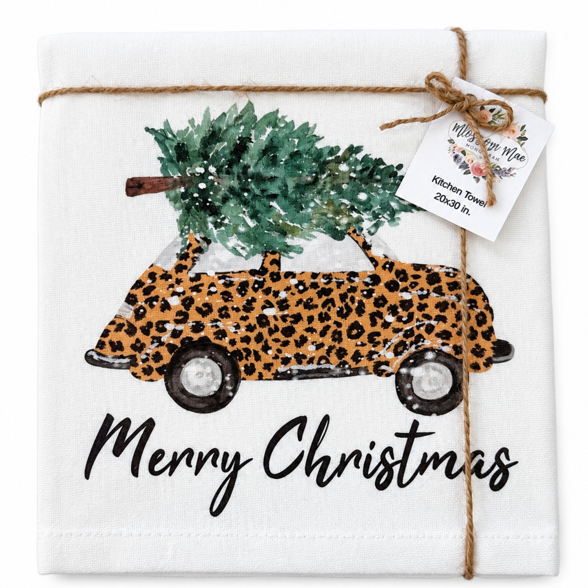 Leopard Car Kitchen Towel