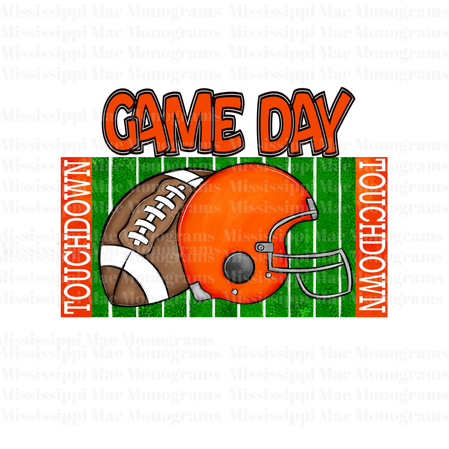 Football Game Day Orange