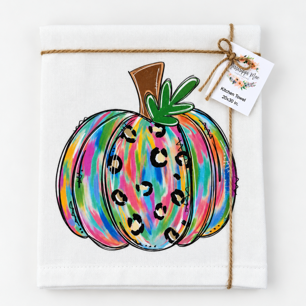 Funky Pumpkin Kitchen Towel