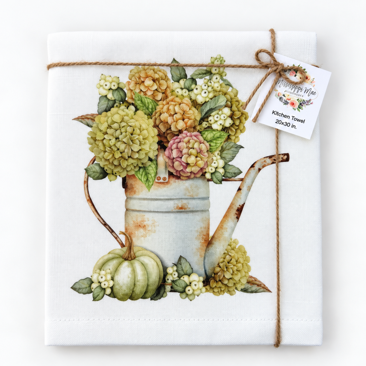 Fall Hydrangea Kitchen Towel