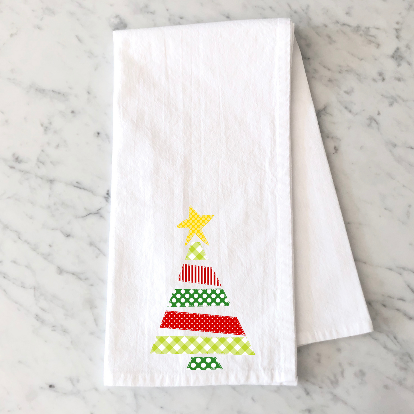 Funky Christmas Tree Kitchen Towel