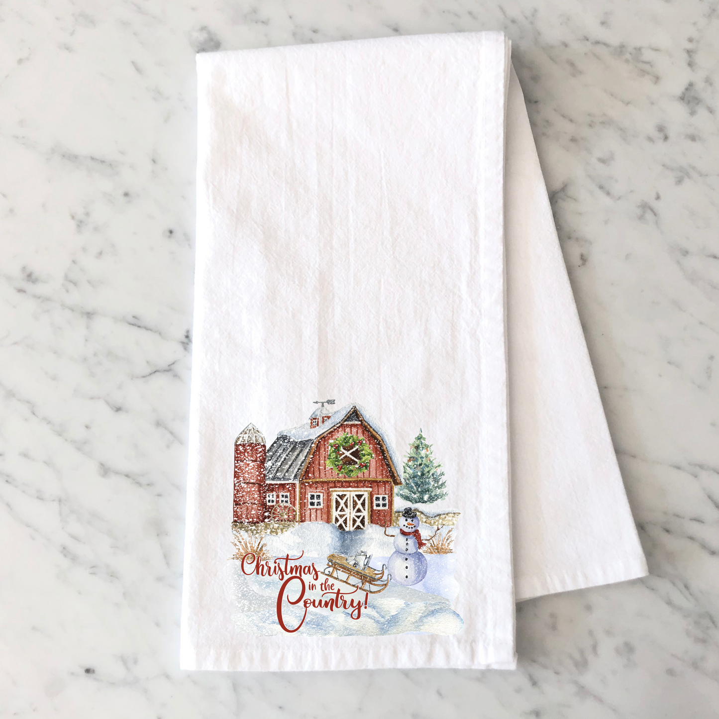 Country Christmas Towel