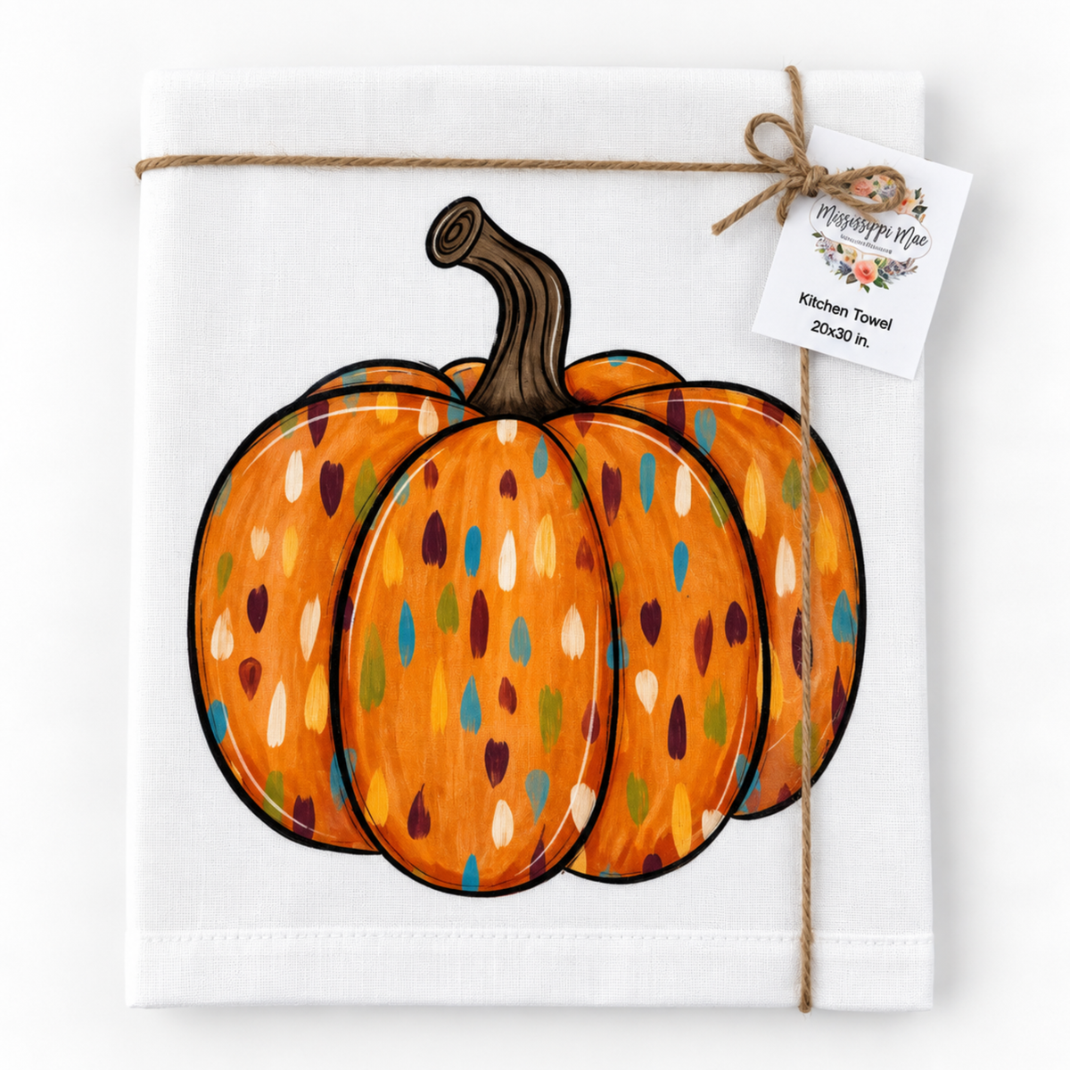 Pumpkin Swashes Kitchen Towel