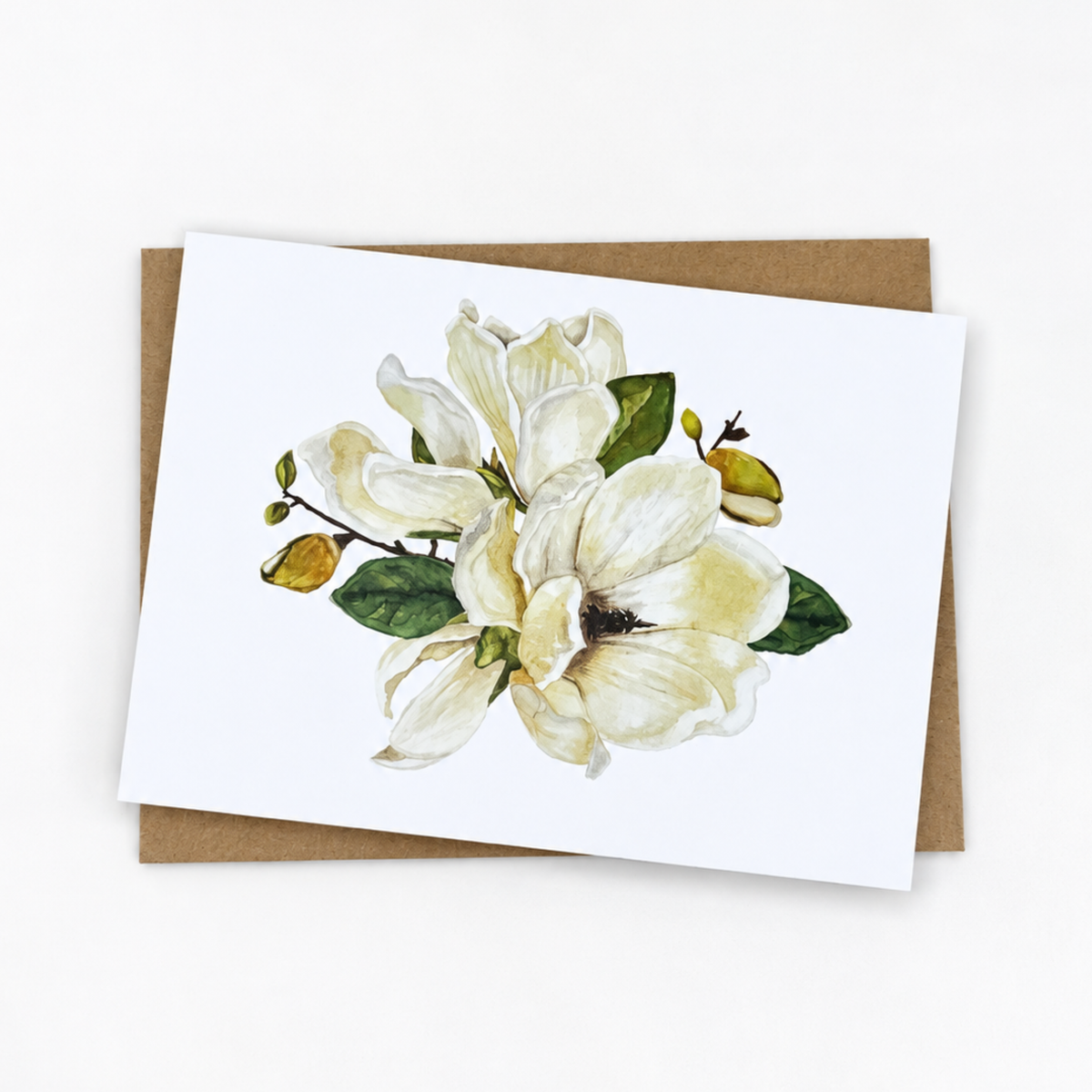 Magnolia Flower Note Cards (Set of 12)