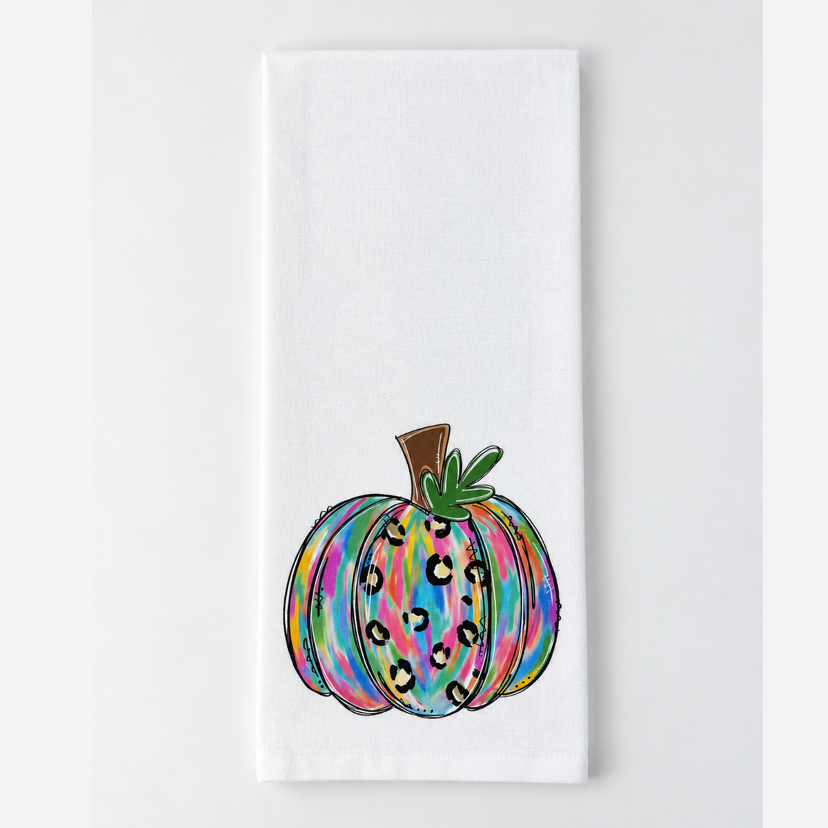 Funky Pumpkin Kitchen Towel