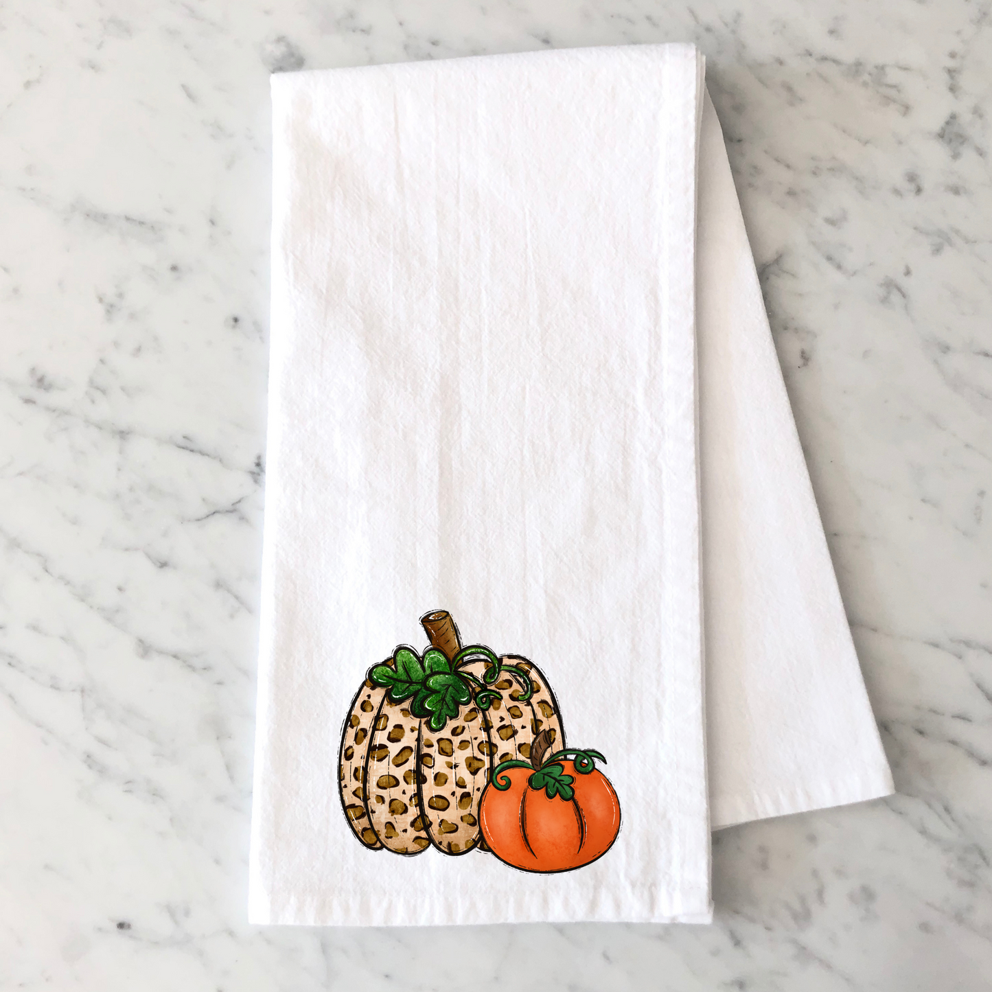 Leopard Pumpkin Kitchen Towel