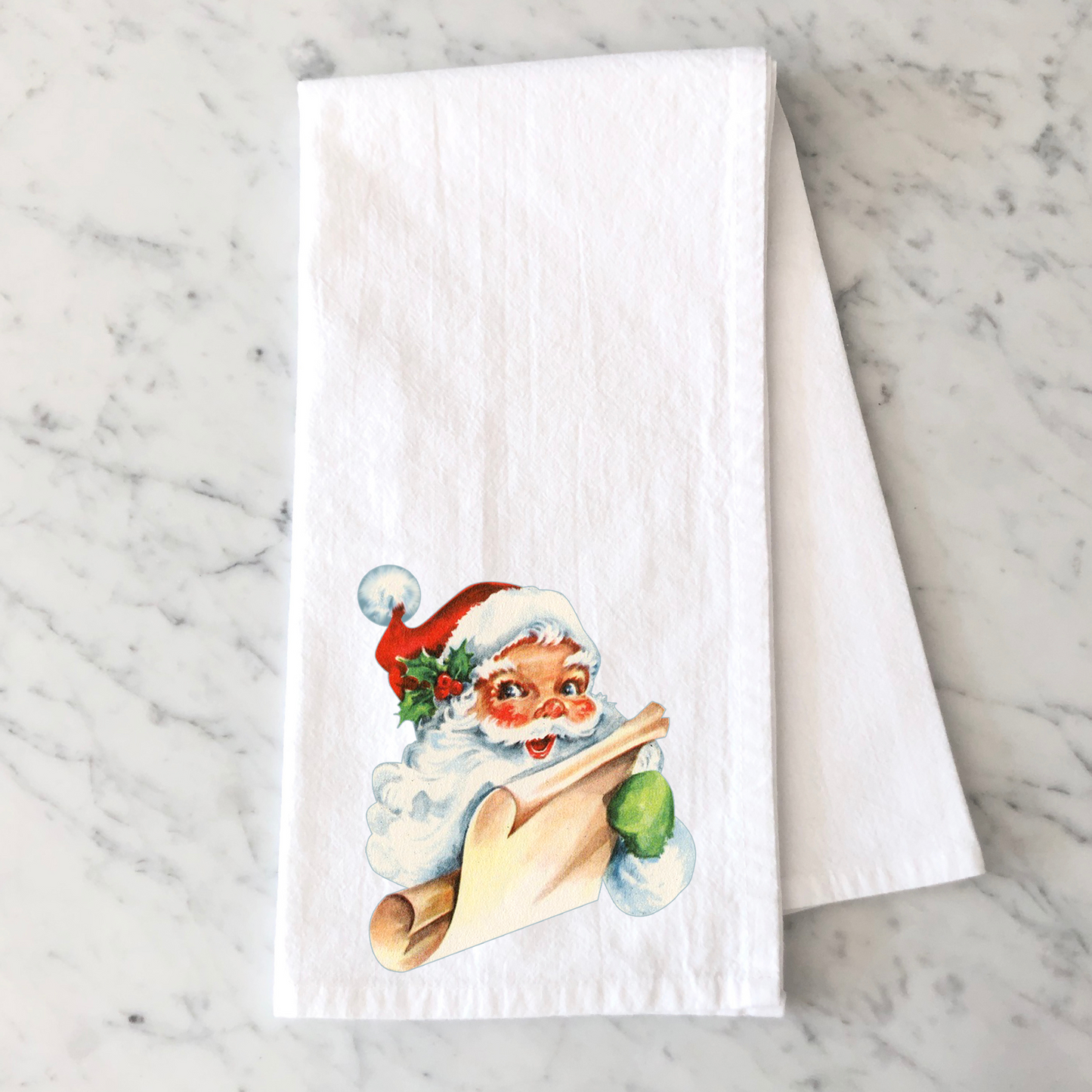 Santa List Kitchen Towel