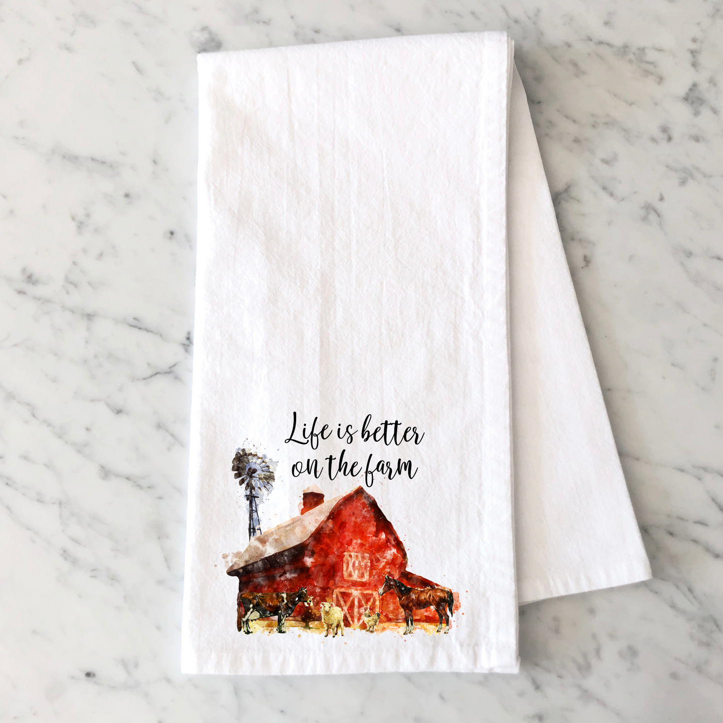 Better On The Farm Kitchen Towel