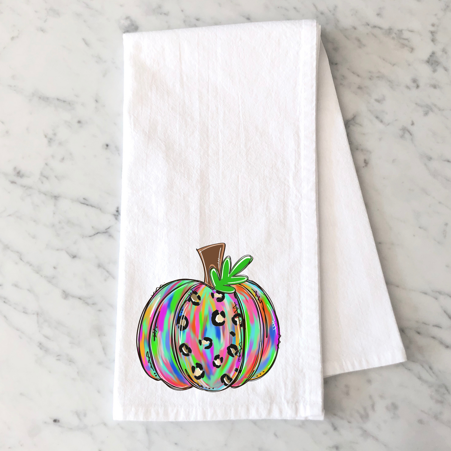 Funky Pumpkin Kitchen Towel