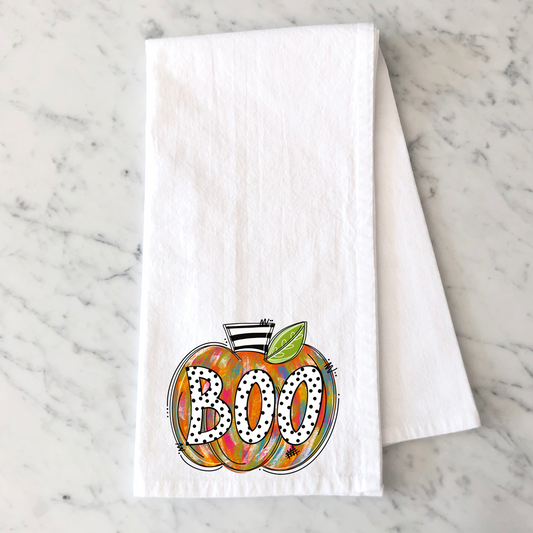 Boo Pumpkin Kitchen Towel