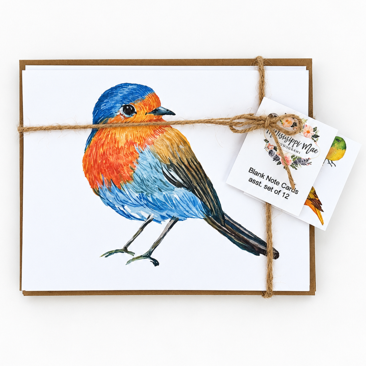 Assorted Bird Note Cards (Set of 12)