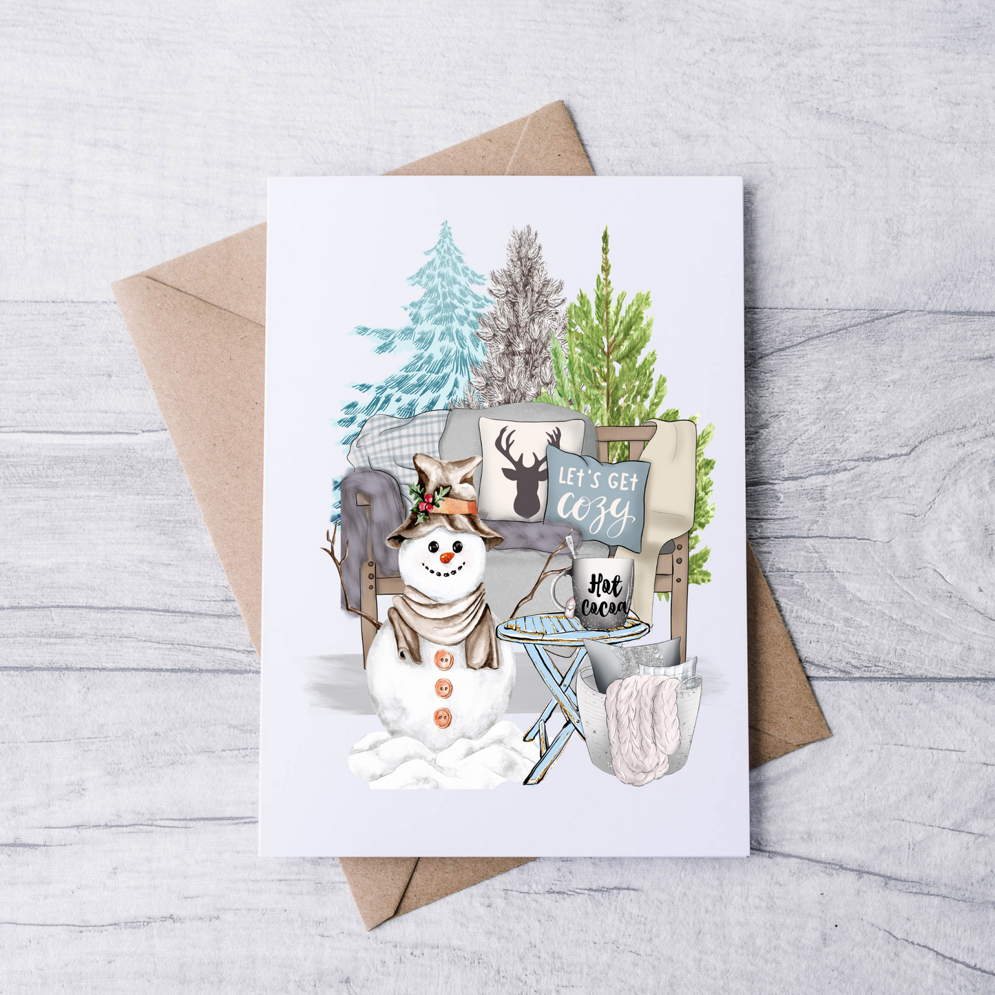 Snowman Note Cards (Set of 12)