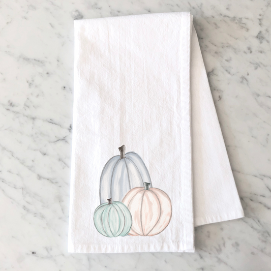 Pastel Pumpkin Kitchen Towel