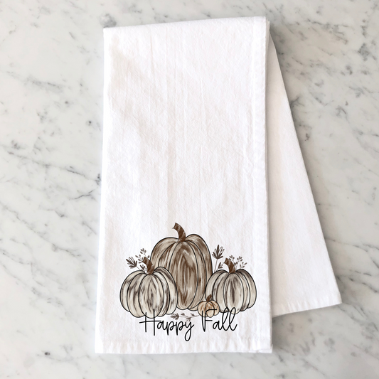 Neutral Pumpkin Kitchen Towel