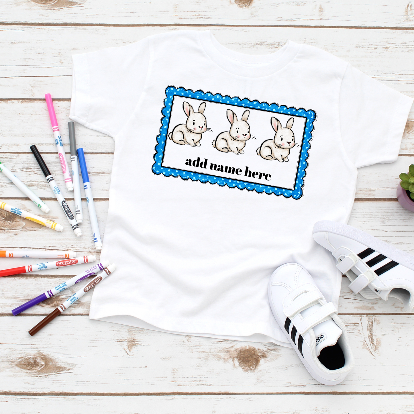 Personalized Easter Bunny PNG Set