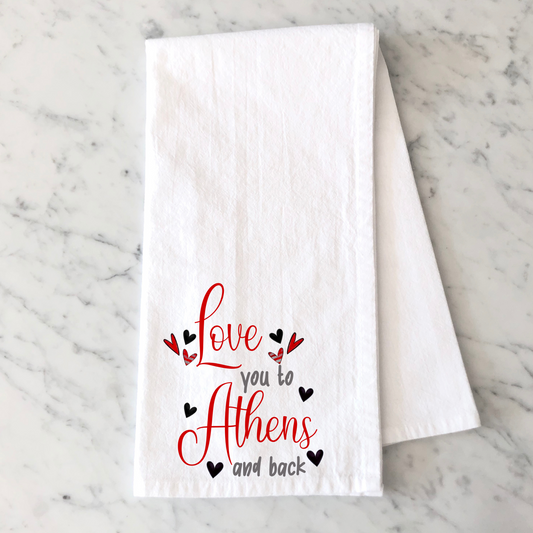 Love Athens Kitchen Towel