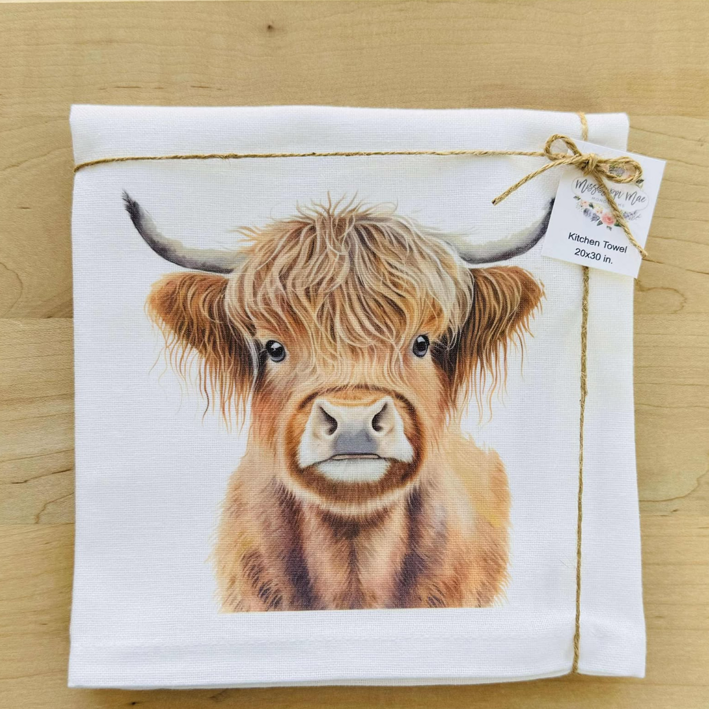 Highland Cow Kitchen Towel