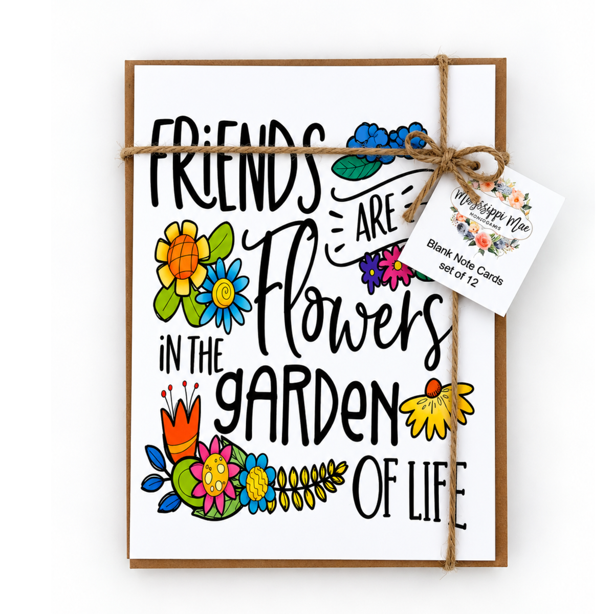Friendship Garden Note Cards (Set of 12)