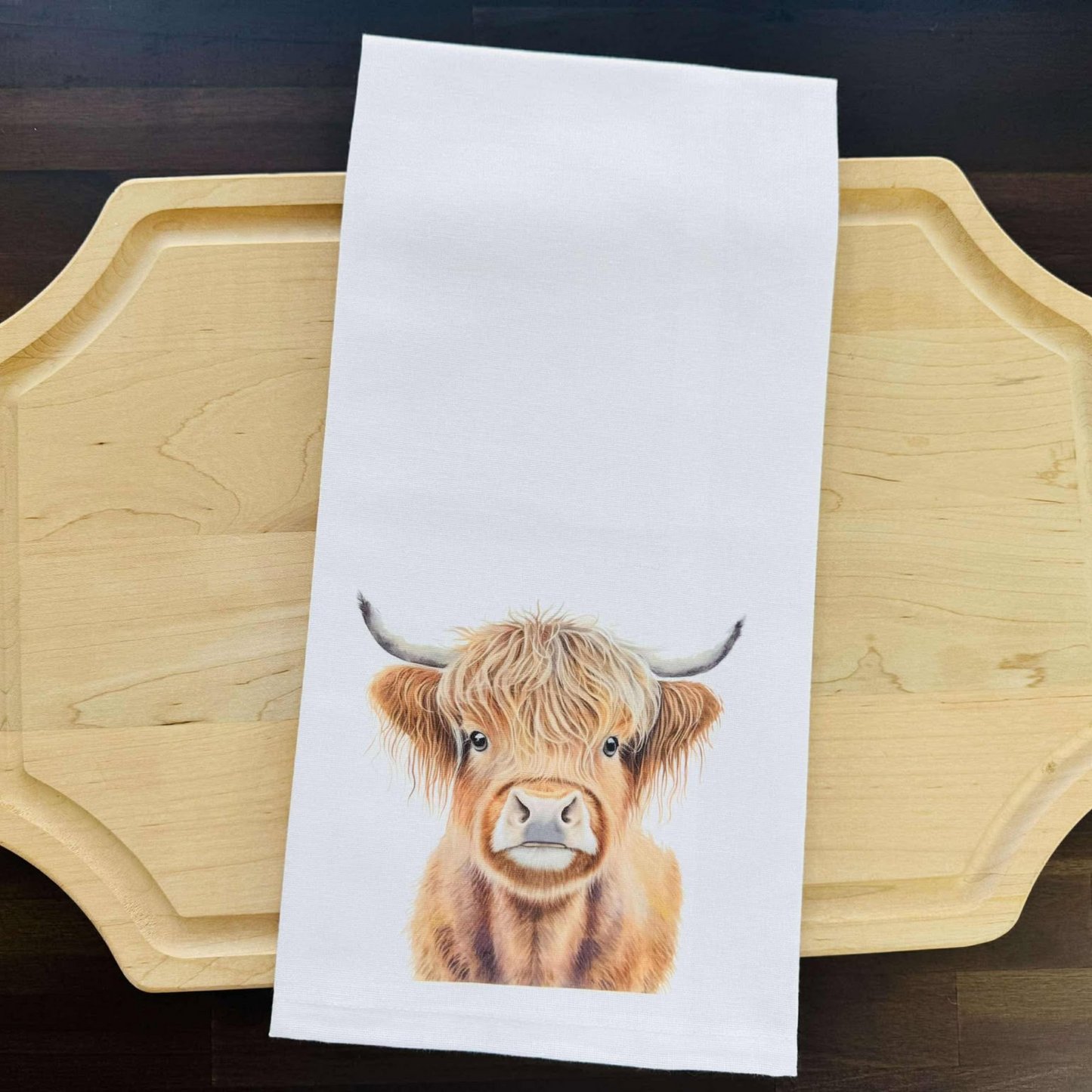 Highland Cow Kitchen Towel