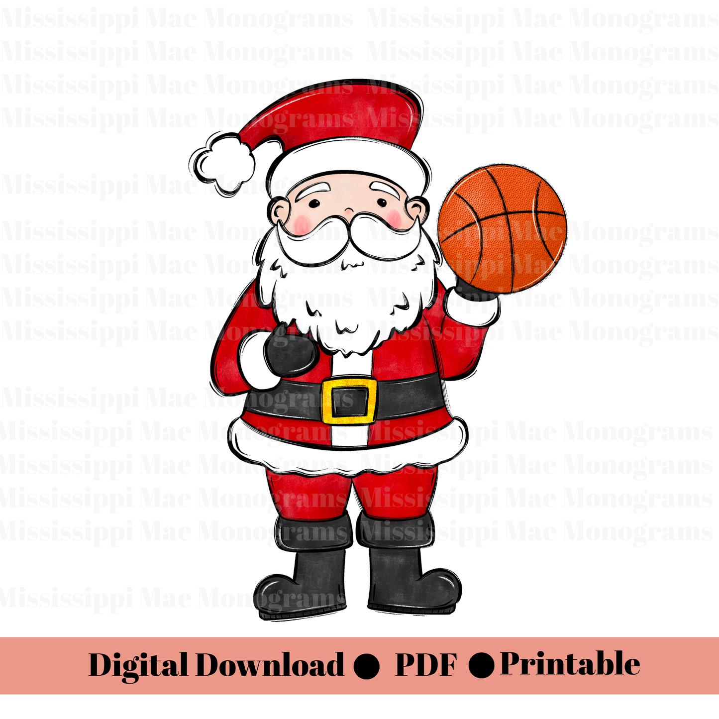 Basketball Santa