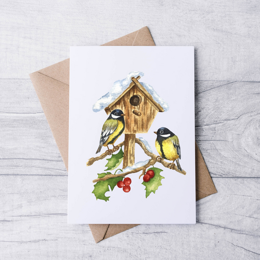 Snow Birds Note Card (Set of 12)