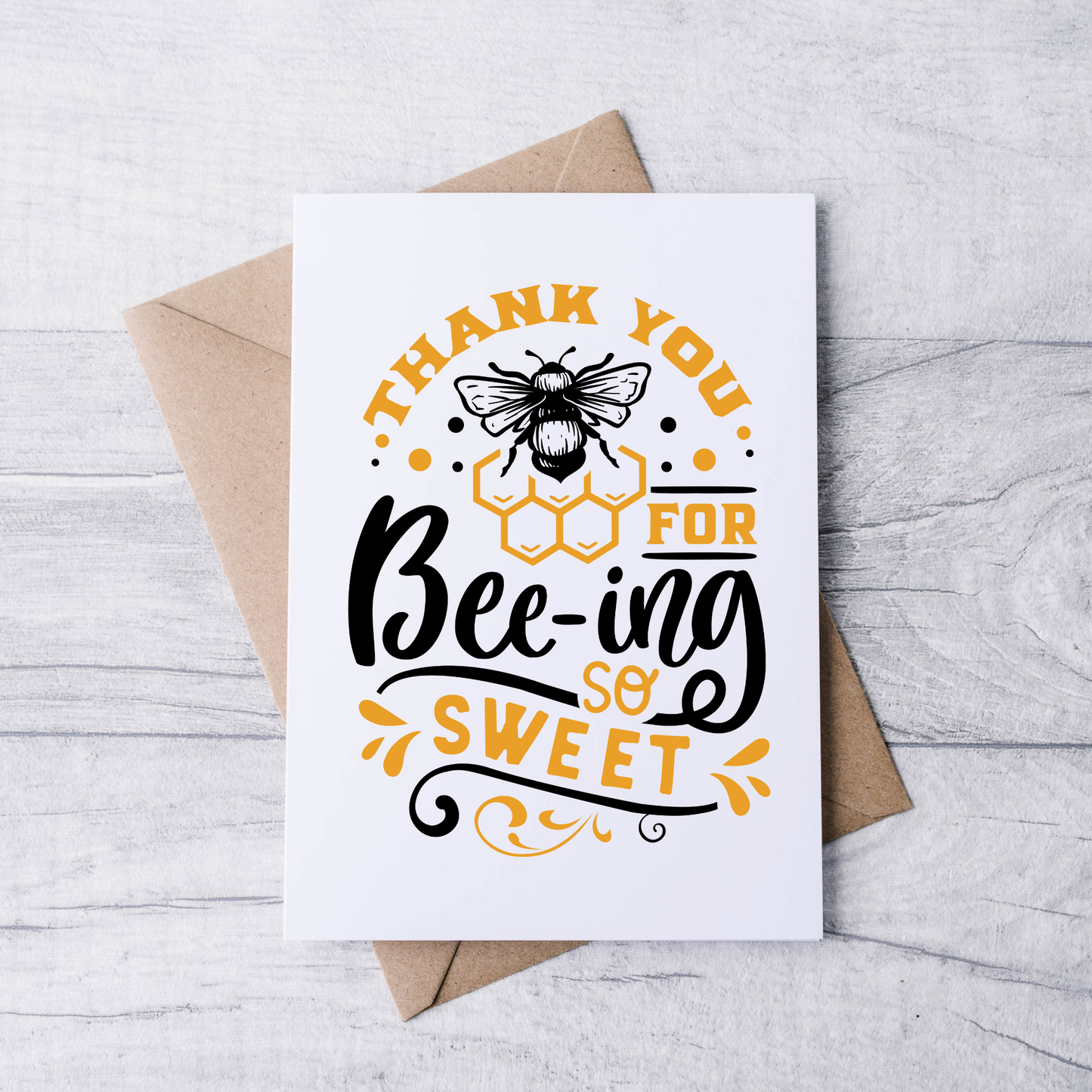 Bee Thank You Note Cards