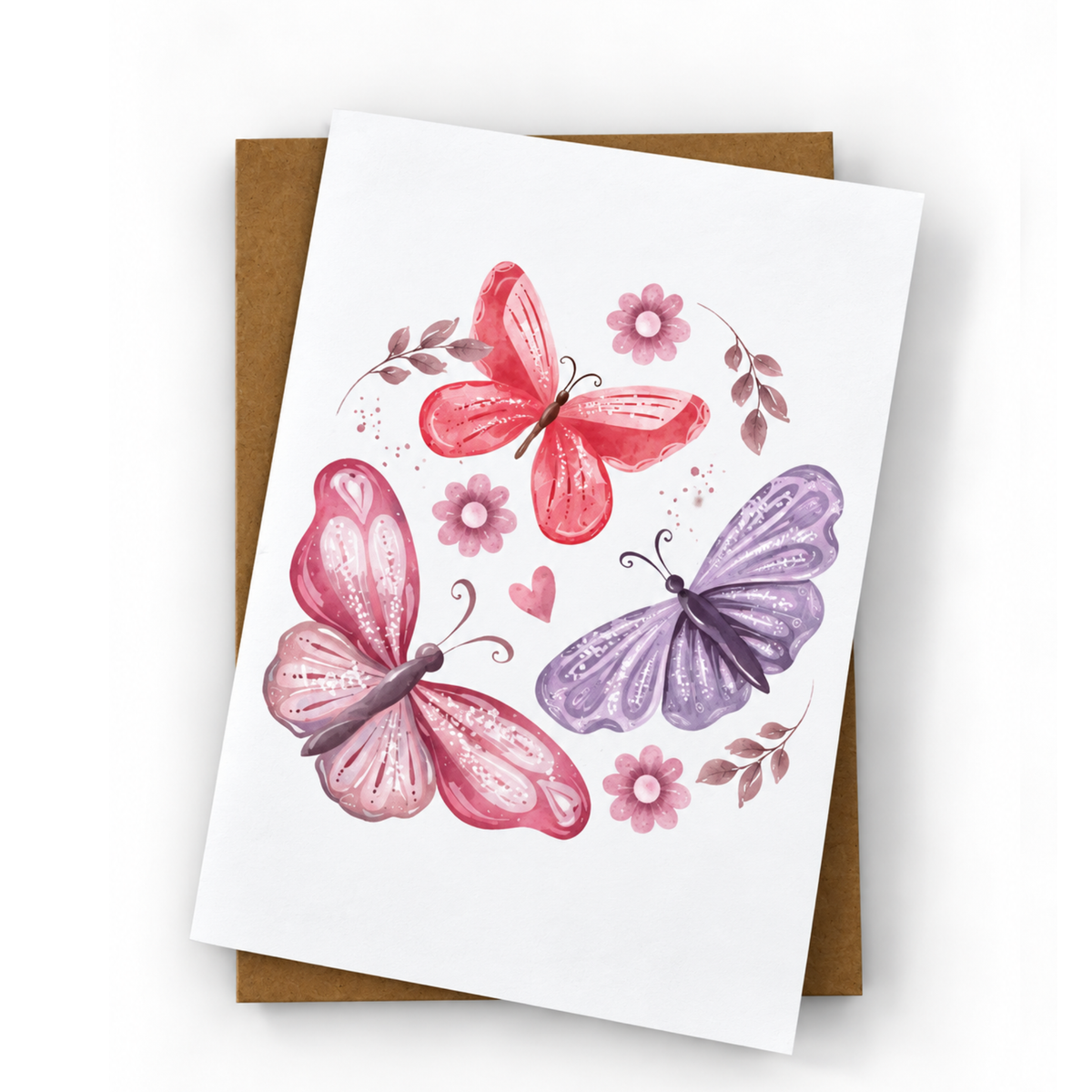 Assorted Butterfly Note Cards (Set of 12)