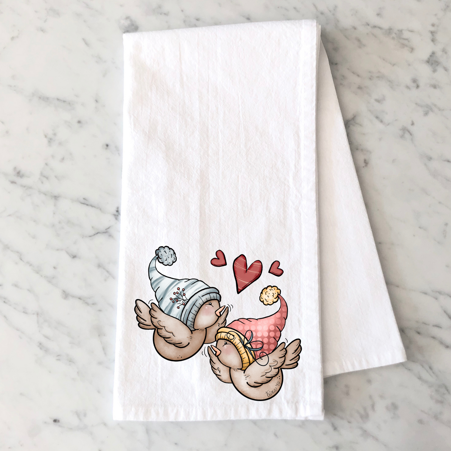 Love Birds Kitchen Towel