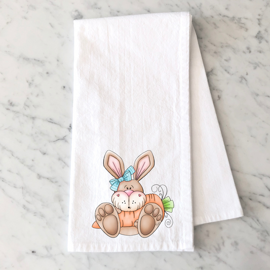 Bunny with Carrot Towel